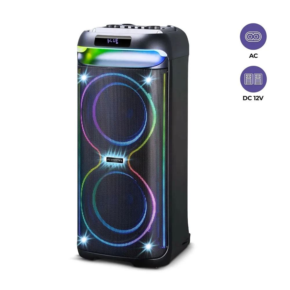Torre BLACKLINE TORRBL8INF 2X8 50W BT FM Sonido Espacial